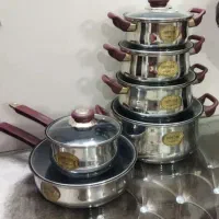 سرویس قابلمه تفلون نو اصل آلمان Solingen|ظروف پخت‌وپز|تهران, علی‌آباد|دیوار