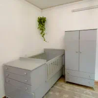 تخت کودک ونوجوان همراه با کمد