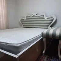 تخت دونفره MDF هایکلاس تمیز در حد نو|تخت و سرویس خواب|لاهیجان, شهرک سلمان فارسی|دیوار