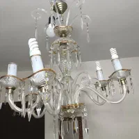 لوستر کریستال قدیمی|لوستر و چراغ آویز|برخوار, |دیوار