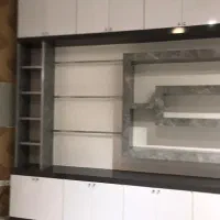 قفسه و کمد ام دی اف|کتابخانه، شلف، قفسه‌های دیواری|اهر, |دیوار