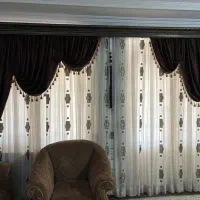 پرده سلطنتی همراه با کتیبه|پرده، رانر، رومیزی|آزادشهر, |دیوار