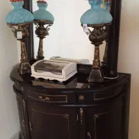 کنسول  سنتی چوبی با آینه  ولاله زیبا