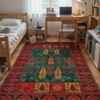 فرش ماشینی  با ارسال رایگان (طرح گبه دستباف)‌