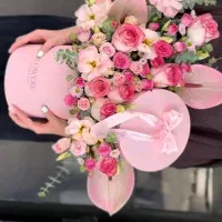 دسته گل باکس گل نوزادی پول آرایی