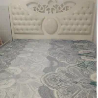 میز آرایش همراه با تخت دو نفره|تخت و سرویس خواب|تاکستان, |دیوار