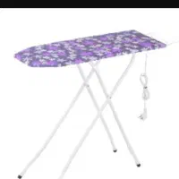 میز اتو پایه بلند بنفش رنگ پریز دار