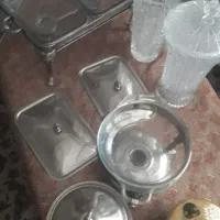 rcr گلدان پیش دستی بوهمیا سوفله خوری کشتی|ظروف سرو و پذیرایی|تهران, هلال احمر|دیوار