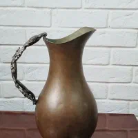 پارچ عتیقه مسی قدیمی سالم