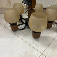 دوعدد لوستر یک شکل تمیز و سالم