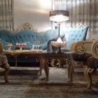 سرویس مبل(۸نفره) استایل شیک و خوشرنگ (محکم و سالم)