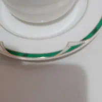 سرویس چینی شش نفره سفید سبز