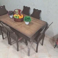میزوصندلی غذاخوری چوبی راش