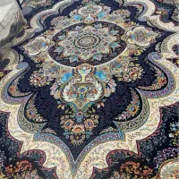 دو عدد فرش ۱۲ متری شهیاد سورمه ای متراکم سنگین