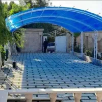 اجراسقف پلی کربنات وانواع سقف های شیب داراهنگری