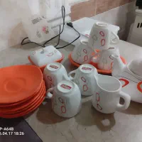 سرویس چای خوری دوتا شیرینی خوری