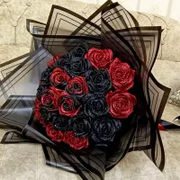 دسته گل روبان