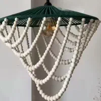 لوستر وآباژور مکرومه