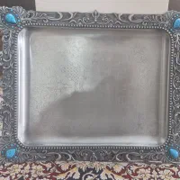 سینی  نگین دار و پایه دار