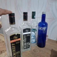 بطری شیشه ای سالم با درب