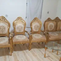 یک دست مبل سلطنتی کاملا سالم ۹نفره همراه با۴ میزا|مبلمان خانگی و میز عسلی|کرمانشاه, |دیوار