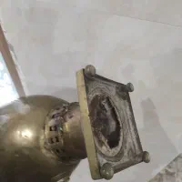 سماور ذغالی روسی قدیمی و سینی برنجی عتیقه|کلکسیون اشیاء عتیقه|یزد, |دیوار