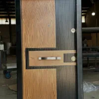 درب ضدسرقت فلز مشکی نرده شیشه ای، کامپوزیت کد D103|مصالح و تجهیزات ساختمان|جویبار, |دیوار