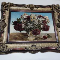 تابلو فرش گل|تابلو فرش|قرچک, شهرک طلائیه|دیوار