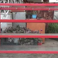 ویترین سه طبقه شیشه ای