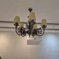 لوستر برنجی ۵ شعله