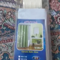 پرده حمام رنگ آبی