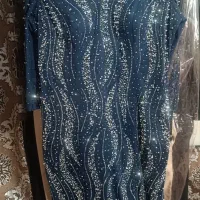 لباس مجلسی پیراهن مجلسی سورمه ای