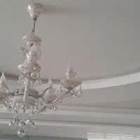 باسلام دوعدد لوستر سرامیکی پنج شاخه در حد نو نو|لوستر و چراغ آویز|کرمانشاه, |دیوار