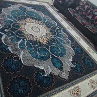 دو تخته فرش ۱۲ متری نخی سورمه ای|فرش|تهران, تهران‌سر|دیوار