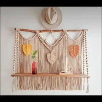 شلف های مکرومه با تنوعی بالا|کتابخانه، شلف، قفسه‌های دیواری|مشهد, الهیه|دیوار