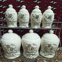 ست پاسماوری ۷ تیکه نو|آب‌چکان و نظم‌دهنده ظروف|بیرجند, |دیوار