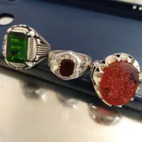 3عدد انگشترنقره عیاربالاکلکسیونی