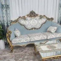 مبل استیل چوب گردو