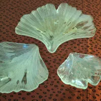طرف کریستال نو سه تکه برگ شکل