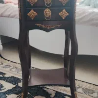 میز تلفن چوبی