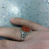 انگشتر نقره ۹۲۵ عقیق