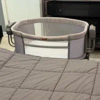 گهواره/تخت کنار مادر برقی،برند Hipp رنگ توسی