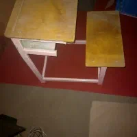 کتابخانه طبقه دار کشویی جادار و نیمکت مدرسه بچه|کتابخانه، شلف، قفسه‌های دیواری|کرج, حصارک پایین|دیوار