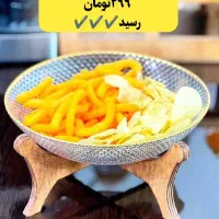 میوه خوری لب طلایی پایه چوبی کادویی روز مادر|ظروف سرو و پذیرایی|بجنورد, |دیوار