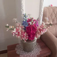 گل وگلدان سالم تمیز|گل مصنوعی|پیشوا, |دیوار