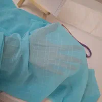 پارچه ژورژت آبی زیبا برای دوخت تابستونی|لوازم خیاطی و بافتنی|تهران, سید خندان (جلفا)|دیوار