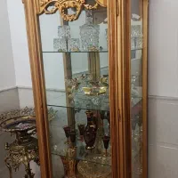 ویترین سلطنتی منبت کاردست چوب راش ساخت ورنگ سفارشی