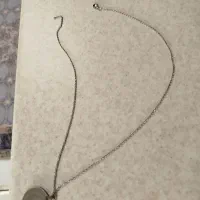 زنجیر نقره با پلاک سکه 50قرشا قدیمی