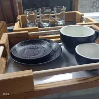 سینی، قندان، شکلات خوری، جای کاردوچنگال