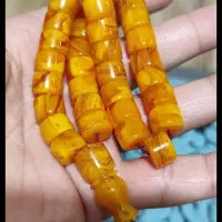 تسبیح کهربا پرتقالی|جواهرات|خوی, |دیوار